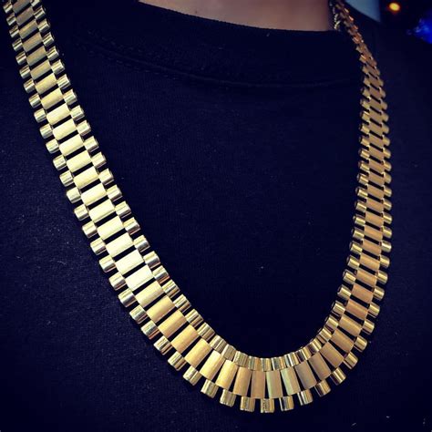 yellow gold rolex chain|14k gold Rolex chain.